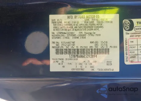 2012 Ford Mustang V6 Premium z USA, uszkodzony, nr VIN 1ZVBP8AM6C5212894